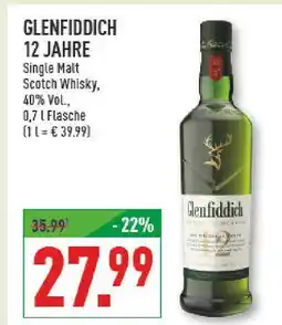 Marktkauf Glenfiddich 12 jahre single malt scotch whisky Angebot