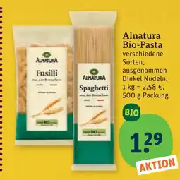 tegut Alnatura bio-pasta Angebot