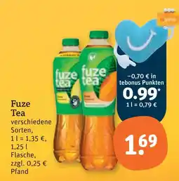 tegut Fuze tea Angebot