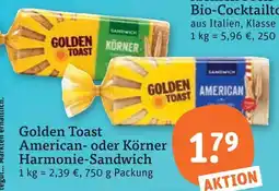 tegut Golden toast american- oder körner harmonie-sandwich Angebot