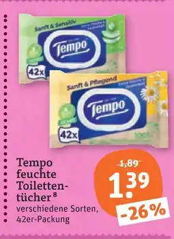 tegut Tempo feuchte toilettentücher Angebot