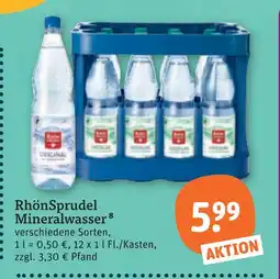 tegut Rhönsprudel mineralwasser Angebot