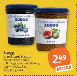 tegut Zuegg fruchtaufstrich heidelbeere Angebot