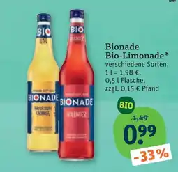 tegut Bionade bio-limonade Angebot