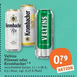tegut Veltins pilsener oder krombacher pils Angebot