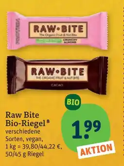tegut Raw bite bio-riegel Angebot