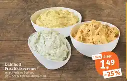 tegut Dahlhoff frischkäsecreme Angebot