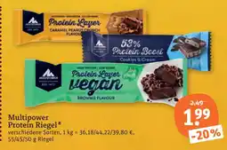 tegut Multipower protein layer caramel peanut crunch Angebot