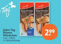 tegut Jeden tag wiener würstchen Angebot