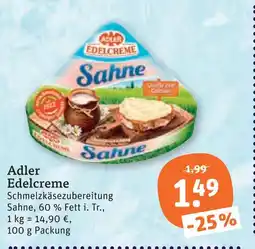 tegut Adler edelcreme Angebot
