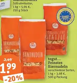 tegut Tegut... feinstes eiernudeln Angebot