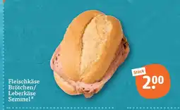 tegut Fleischkäse brötchen/leberkäse semmel Angebot