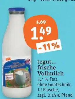 tegut Tegut... frische vollmilch Angebot