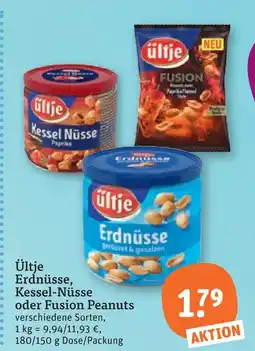 tegut Ültje erdnüsse, kessel-nüsse oder fusion peanuts Angebot