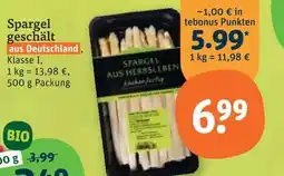 tegut Spargel geschält Angebot