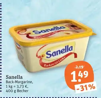 tegut Sanella back-margarine Angebot