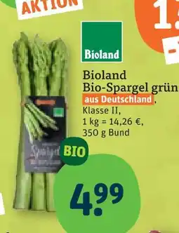 tegut Bioland bio-spargel grün Angebot