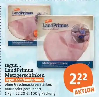 tegut Landprimus metzgerschinken Angebot