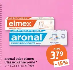 tegut Elmex classic zahncreme Angebot