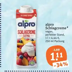 tegut Alpro schlagcreme Angebot
