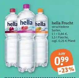 tegut Hella wasser mit geschmack Angebot