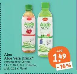 tegut Aleo aloe vera drink Angebot
