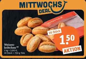tegut Weizenbrötchen Angebot