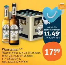 tegut Warsteiner pilsener Angebot