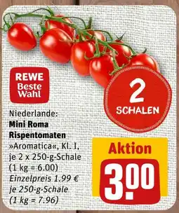 nahkauf Rewe beste wahl mini roma rispentomaten aromatica Angebot