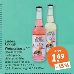 tegut Lieber schorli weinschorle Angebot