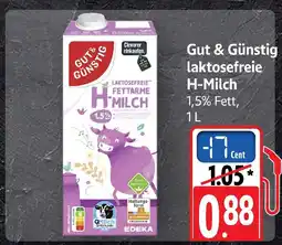 E-Center Gut & günstig laktosefreie h-milch Angebot