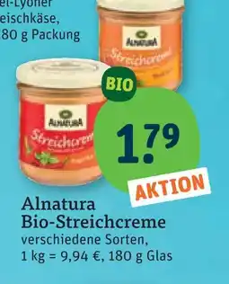 tegut Alnatura bio-streichcreme Angebot
