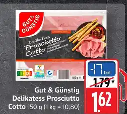 E-Center Gut & günstig delikatess prosciutto cotto Angebot