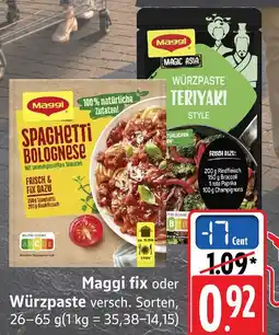 E-Center Maggi spaghetti bolognese Angebot
