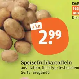 tegut Speisefrühkartoffeln Angebot