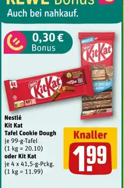 nahkauf Nestlé kit kat tafel cookie dough Angebot