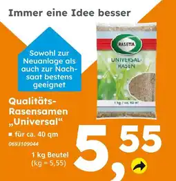 Globus Baumarkt Rasetta qualitäts-rasensamen universal Angebot