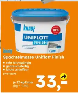 Globus Baumarkt Knauf spachtelmasse uniflott finish Angebot