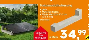 Globus Baumarkt Solarmodulhalterung Angebot