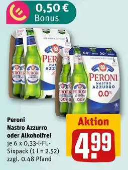 nahkauf Peroni nastro azzurro oder alkoholfrei Angebot
