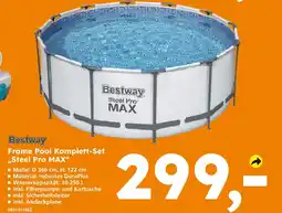 Globus Baumarkt Bestway frame pool komplett-set steel pro max Angebot
