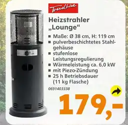 Globus Baumarkt Trendline heizstrahler lounge Angebot