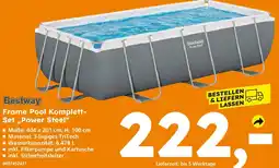 Globus Baumarkt Bestway frame pool komplett-set 'power steel' Angebot