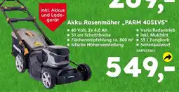 Globus Baumarkt Akku rasenmäher parm 4051vs Angebot