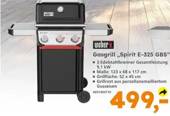Globus Baumarkt Weber gasgrill spirit e-325 gbs Angebot