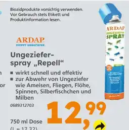 Globus Baumarkt Ardap ungezieferspray 'repell' Angebot