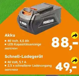 Globus Baumarkt Primaster akku Angebot