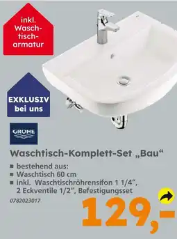 Globus Baumarkt Grohe waschtisch-komplett-set bau Angebot