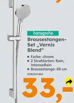 Globus Baumarkt Hansgrohe brausestangen-set vernis blend Angebot