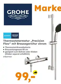 Globus Baumarkt Grohe precision flow mit brausegarnitur chrom Angebot